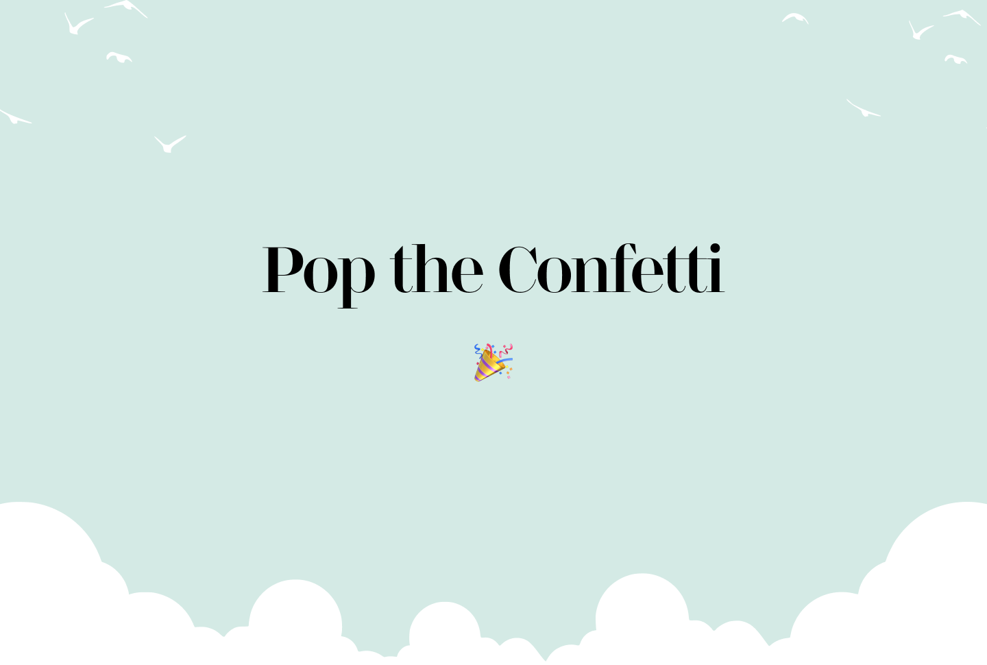 Screenshot of Pop Confetti for No Reason: A Nostalgic Web Delight